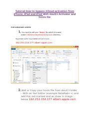 Tutorial How To Bypass Icloud Activation With Doulci Activator Doc
