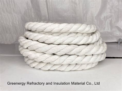 Greenergy Heat Insulation Materials Ceramic Fiber Rope With Fiberglass