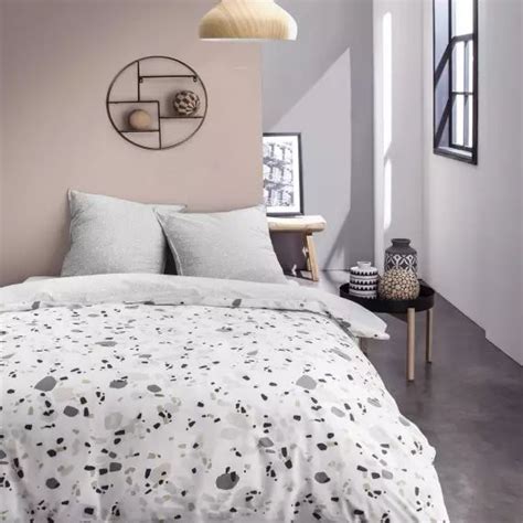 Parure De Lit En Polyester Gris X Cm Today Mr Scandinave