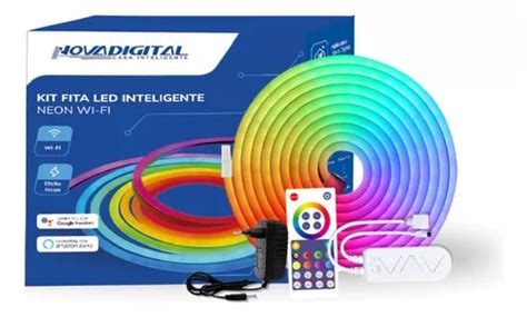 Kit Fita Led Inteligente Wi Fi Colorida Neon Novadigital Parcelamento