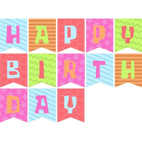 Happy Birthday Banners Signs Free Pdf Printables Printablee