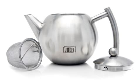 Venoly Stainless Steel Tea Pot With Removable Infuser For Loose Leaf ...