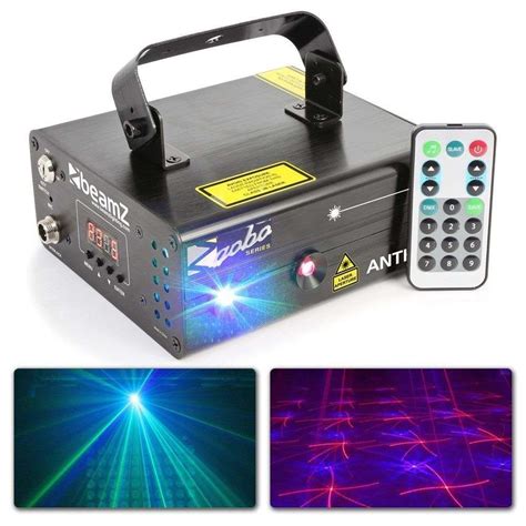 Laser podwójny RGB z GOBO BeamZ Anthe II