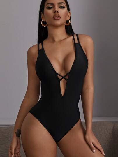 Swimwear One Pieces Shop Womens One Piece Swimsuit Online Shein Uk