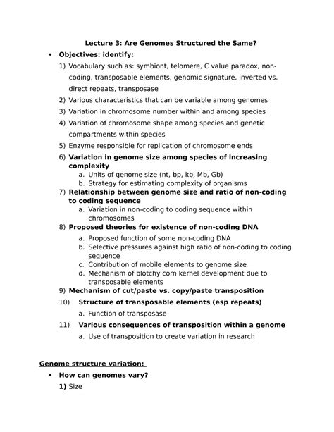 Lecture Moehring Biology B Uwo Studocu