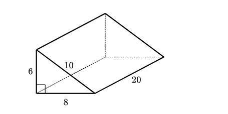 The Following Figure Shows A Right Triangular Prism Help Pls