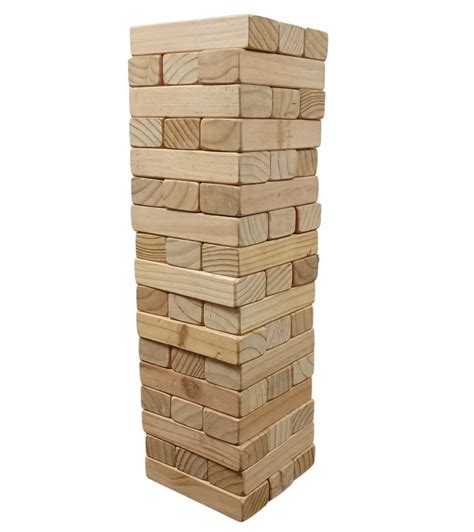 Wooden Block Stacking Game Giant Jenga Tent Event Party Decor