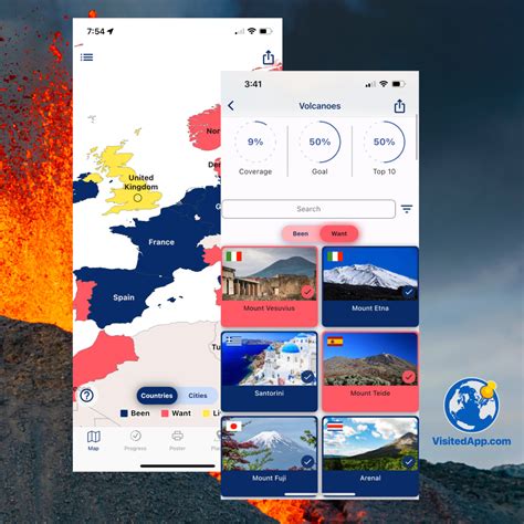 volcanoes  visit  world travelers   visited