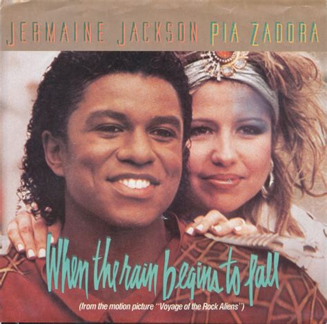 Jermaine Jackson Pia Zadora When The Rain Begins To Fall 1984