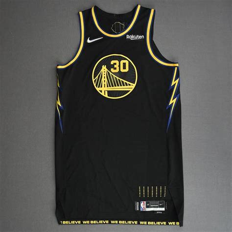 Stephen Curry Golden State Warriors Game Worn City Edition Jersey