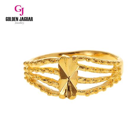 GJ Jewellery Emas Korea 24k Ring Cincin Mini Kikir 81601 5 Gold