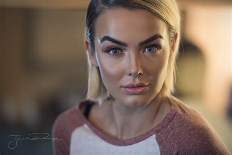 Depth Of Field Portrait Rosie Robinson Blonde Face Women HD