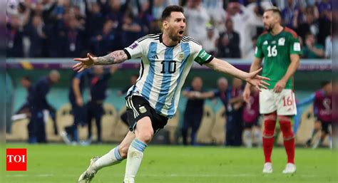 fifa world cup  argentina  mexico highlights messi helps