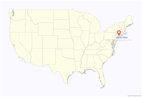 Map of Locust Valley CDP