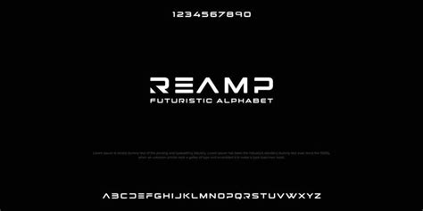 Futuristic Font Vector Art, Icons, and Graphics for Free Download