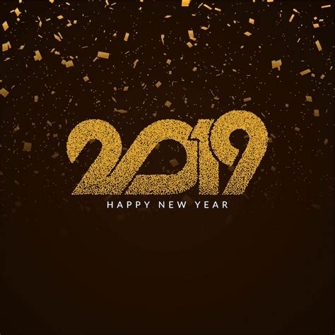 Premium Vector Elegant Happy New Year Golden Background