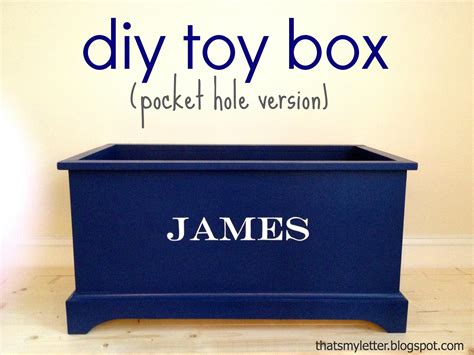 That's My Letter: DIY Toy Box #5