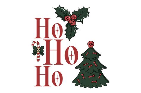 Dark Christmas Ho Ho Ho Svg Cut File By Creative Fabrica Crafts · Creative Fabrica