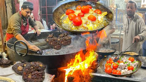 LETHAL STREET FOOD In PAKISTAN Chapli Kebab Siri Paye Dessert