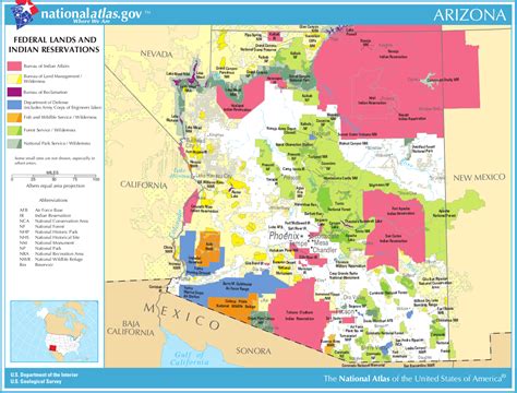 indians of arizona | ... sized map: Map of Arizona (Map Federal Lands ...