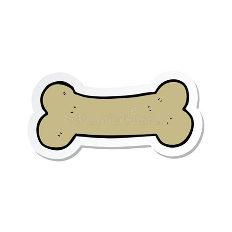 A Creative Sticker Of A Cartoon Dog Biscuit Stock Vector Illustration