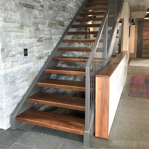 stairs tread riser handrail baluster  excelsior wood