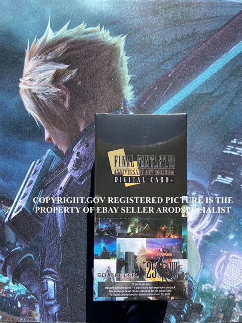 FINAL FANTASY VII ANNIVERSARY ART MUSEUM DIGITAL CARD PLUS TIFA CLOUD