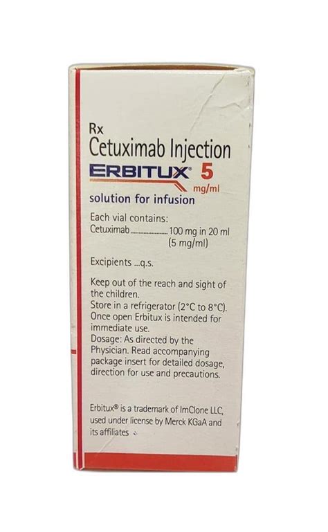 Erbitux Cetuximab 100 Mg Treatment Anti Cancer Injection For Hospital