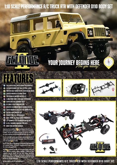 RC4WD GELANDE II LWB RTR W D110 BODY SET Z RTR0032