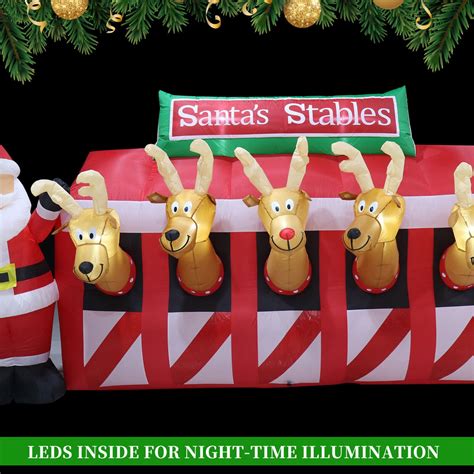 3m Santas Stables Christmas Inflatable Airfigs Inflatables