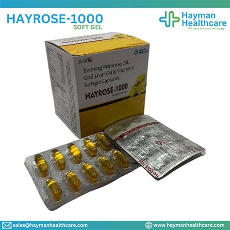 HAYROSE 1000 Softgel Capsules Hayman Healthcare Pvt Ltd