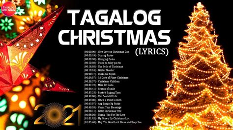 Tagalog Christmas Songs 2021 With Lyrics Playlist Best Traditional Tagalog Christmas Songs