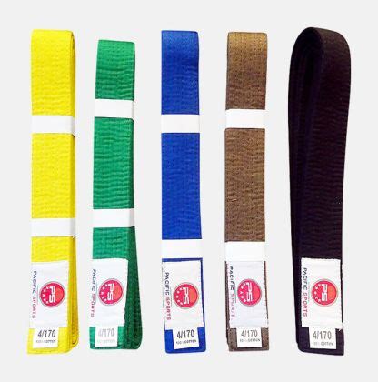 Coloured Belt - All Colours & Sizes - Pacific Sports