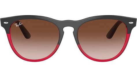 Ray Ban Iris Rb4471 663113 Grey On Transparent Red Lyst UK