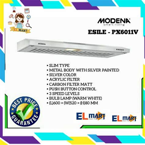 Jual Modena Cooker Hood Px V V Esile Penghisap Asap Dapur