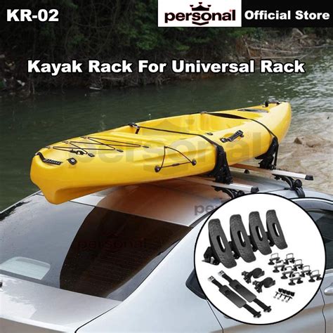 Kr 02 Universal Kayak Roof Rack Canoe Boat Carrier Holder For Most