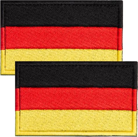 Bluyellow 2 Piece German Flag Patches Tactical Military