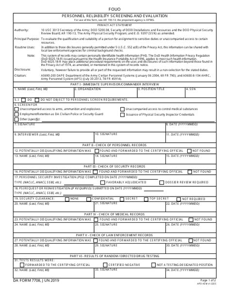 Da Form 7708 Fill Out Sign Online And Download Fillable Pdf