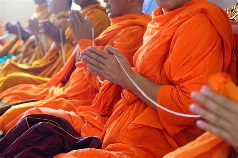 Monks of the religious rituals, Buddhist ceremony - maximize