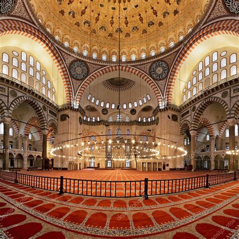 Interior Of The Suleymaniye Mosque In Istanbul Stock Photo Aff