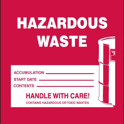 Drum Identification Labels - Hazardous Waste | Emedco