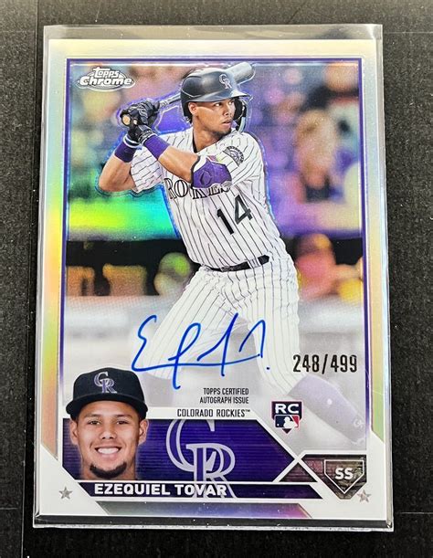 Yahoo オークション 2023 Topps Chrome MLB Ezequiel Tovar Rockies