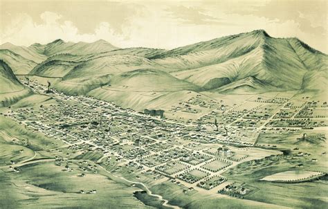 Beautifully restored map of Helena, Montana from 1875 - KNOWOL