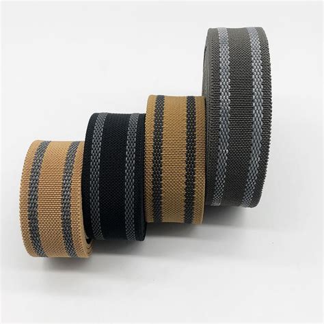 Custom Skid Proof Elastic Polyester Webbing For Holster Strap Tactical