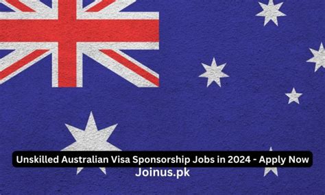 Unskilled Australian Visa Sponsorship Jobs In 2024 Apply Now