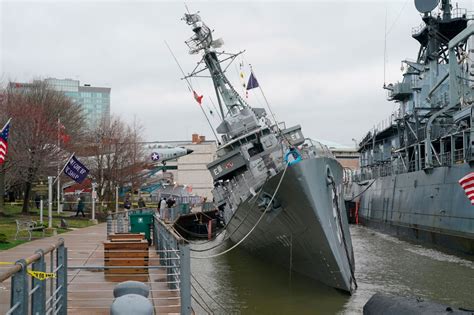 Uss The Sullivans Wwii Era Ship Tilting Into Lake Erie In Buffalo New