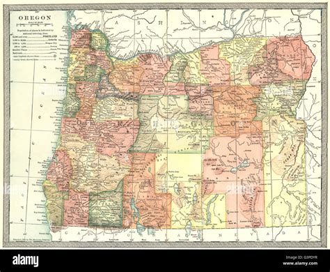 Mapa del estado de oregon fotografías e imágenes de alta resolución Alamy