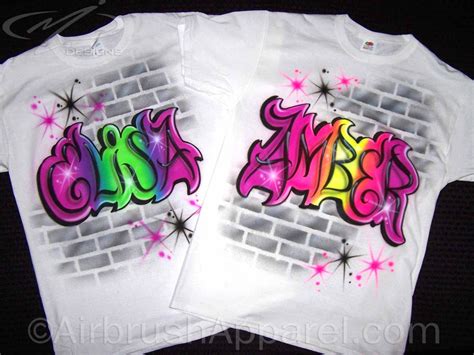 Brick Wall Airbrushed Graffiti Personalized T Shirt