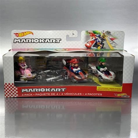 Hot Wheels Mario Kart MARIO LUIGI PRINCESS PEACH From Pack B No
