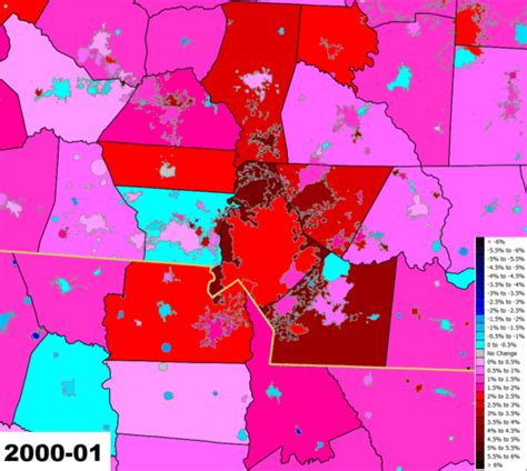 Charlotte Metro Population Growth 2000-16 on Make a GIF